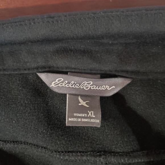 Eddie Bauer Womens Alpenglow Fleece Lined Stretch Ski Pants XL Black Snow NWOT - Picture 10 of 15